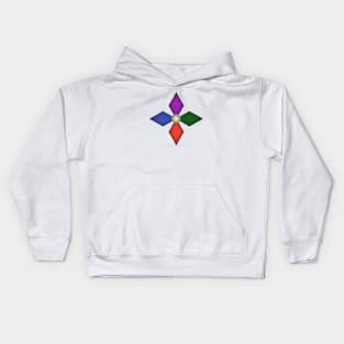 rainbow flower Kids Hoodie